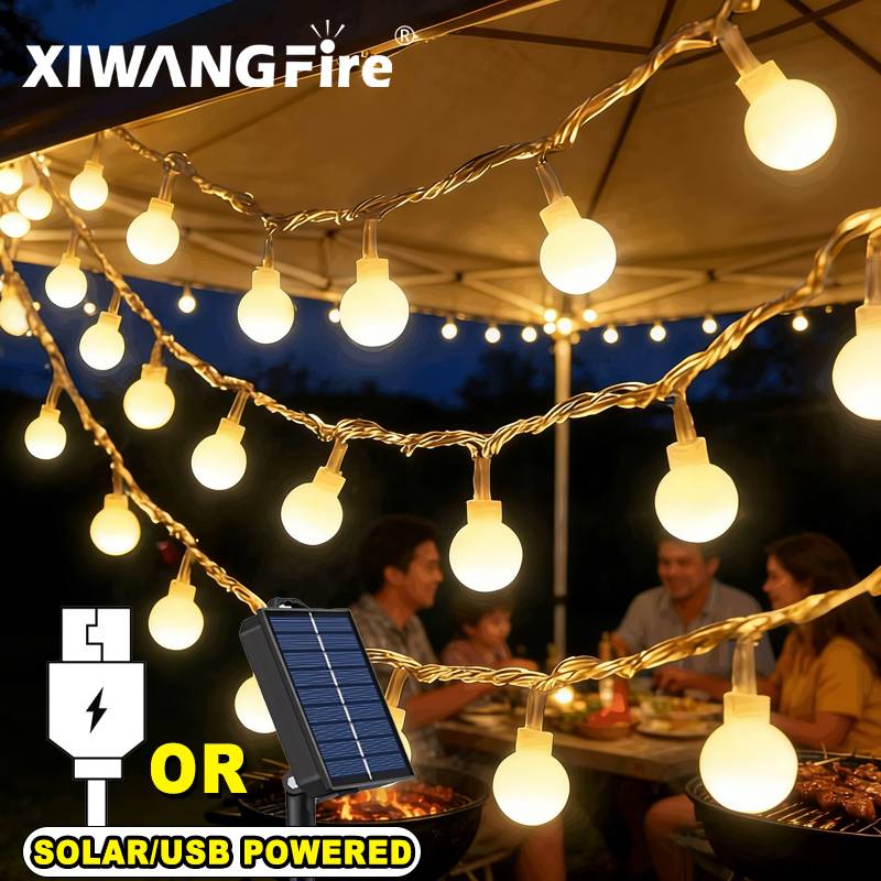 Lighting Decor For Room - أضواء خيطية تعمل بالطاقة الشمسية/USB/البطارية بطول