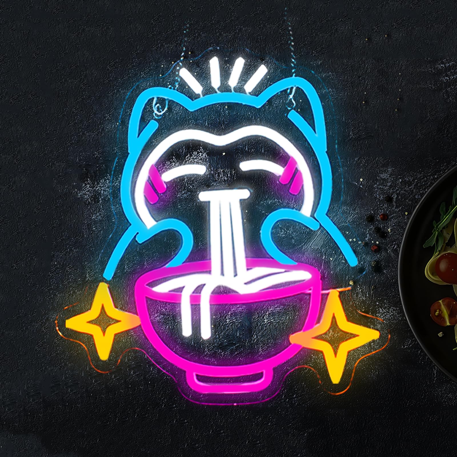 Restaurant Lighting Decoration - ضوء النيون LED Ramen - لافتة