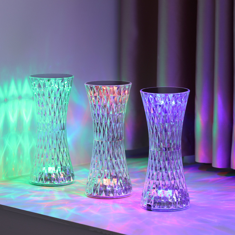 Lighting Decor For Room - مصابيح طاولة جانبية كريستالية، إضاءة ليلية