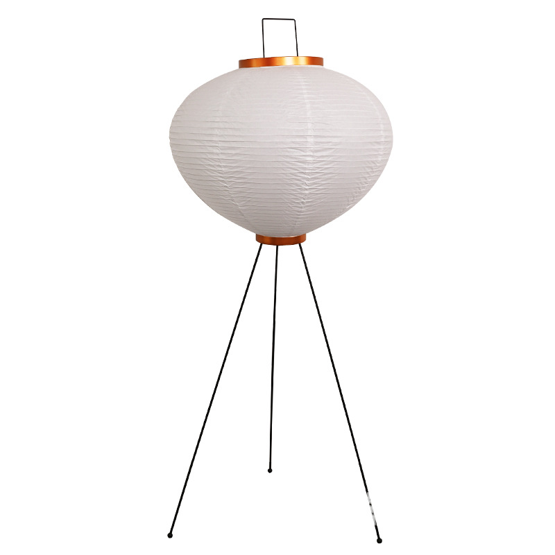 Floor Lamp Tripod - اليابانية Noguchi Akari الأرز ورقة مصباح