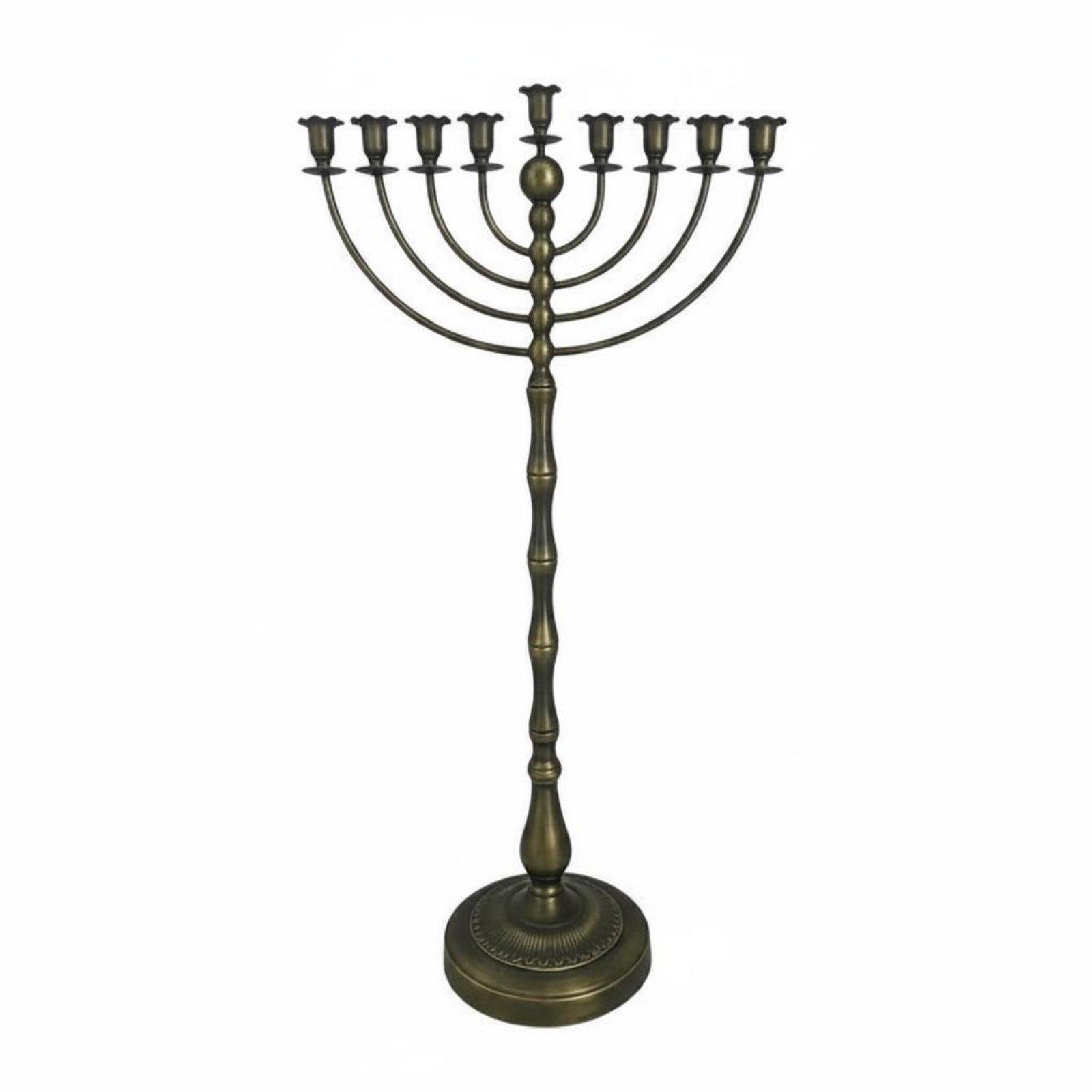 Elegant Decor & Lighting Llc - حامل مينورا برونزي عتيق، هيكل معدني،