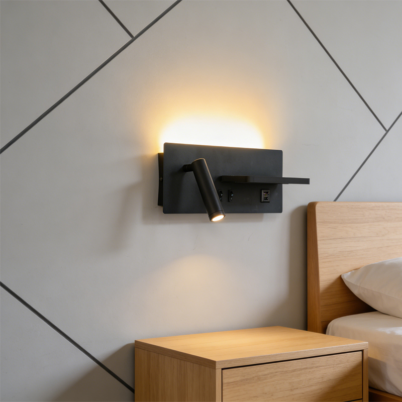 Foyer Lighting Wall Decor - مصباح جداري للشحن اللاسلكي، تصميم أنيق