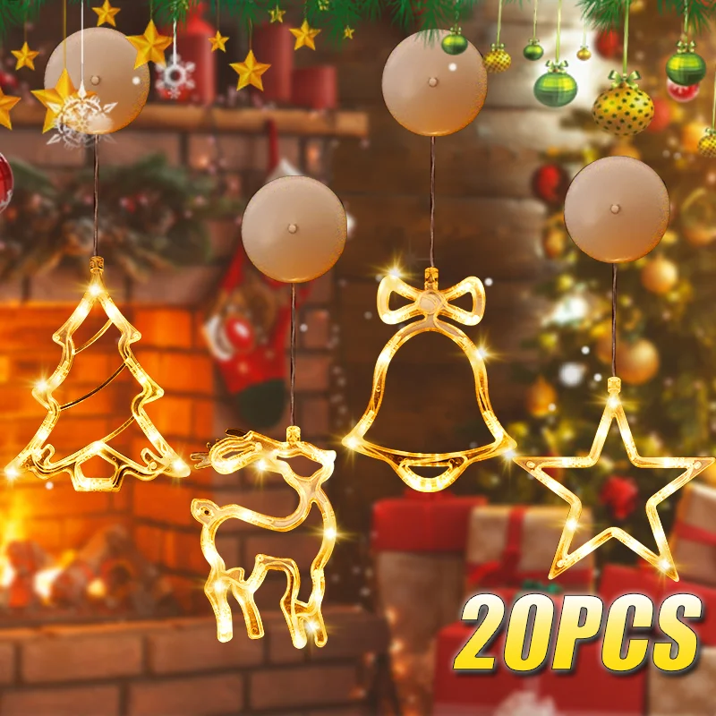 Wall Decor Lighting Tree - 1-20 قطعة LED عيد الميلاد شفط