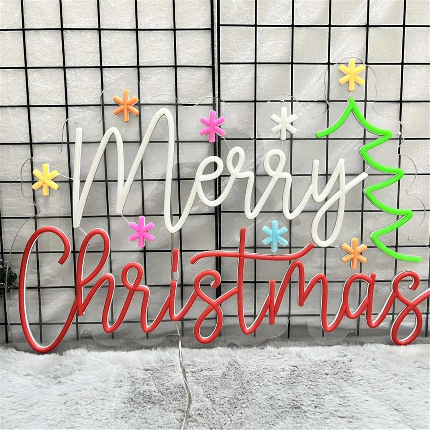 علامة نيون عيد ميلاد سعيد مع ن - مراجعة Wall Decor Lighting Tree وسعره