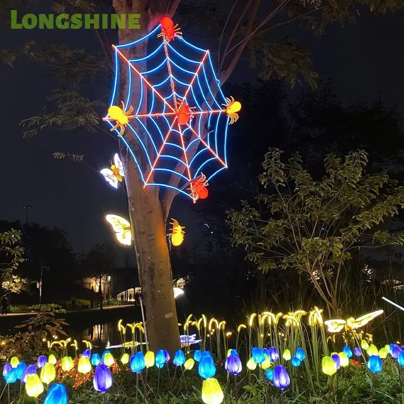 أضواء LED على شكل شبكة عنكبوت  - مراجعة Wall Decor Lighting Tree وسعره