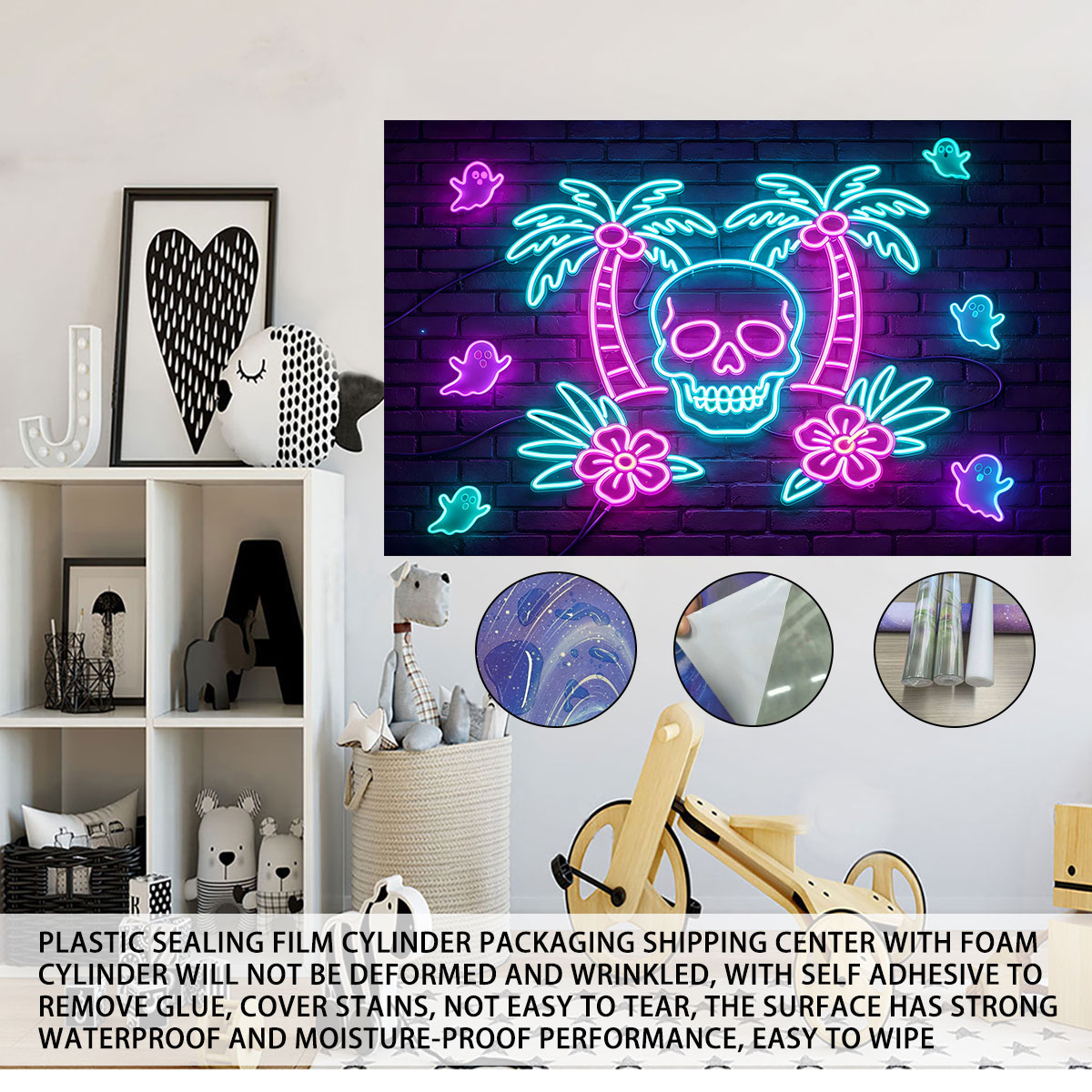 ملصق جداري مضيء بتأثير النيون  - مراجعة Wall Decor Lighting Tree وسعره
