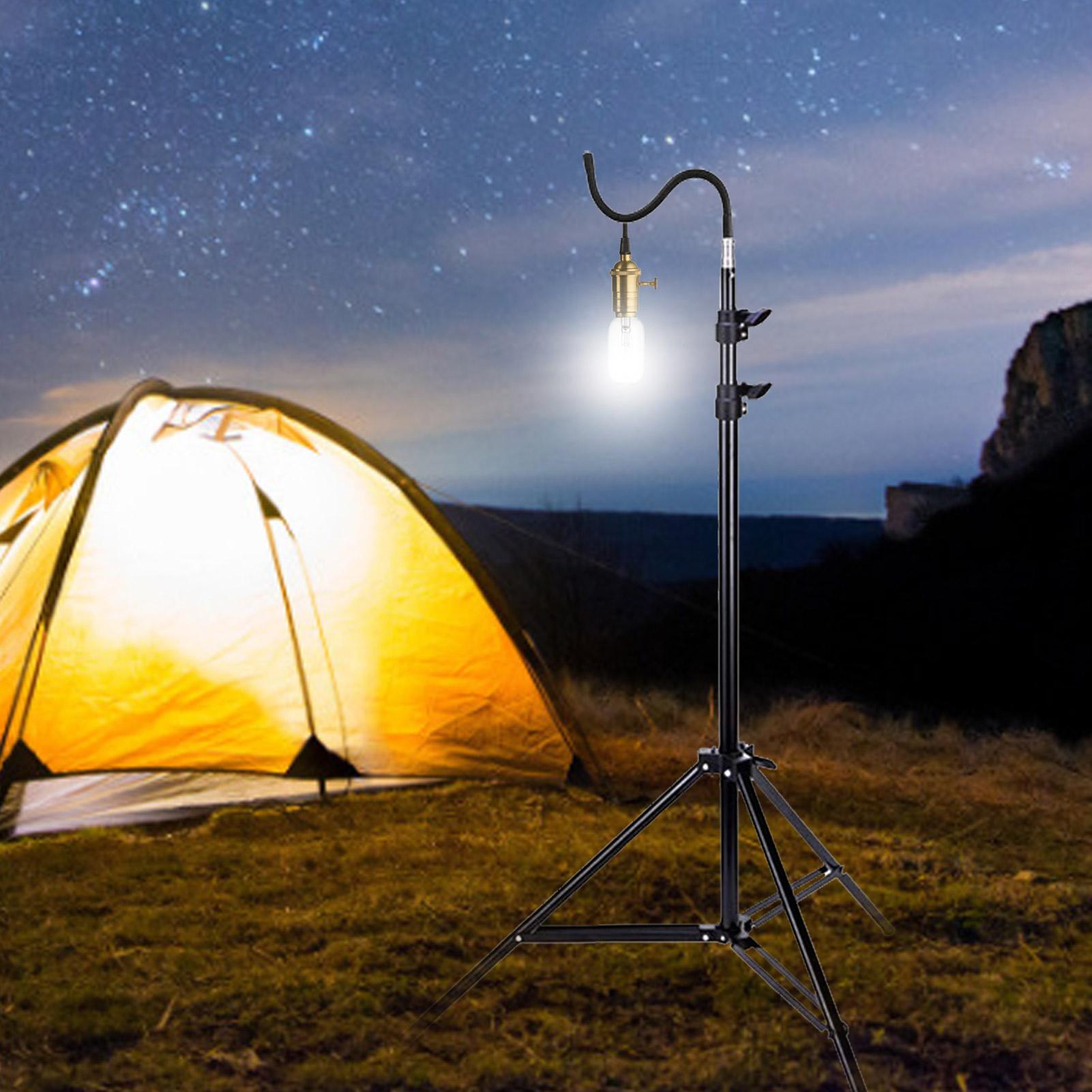 حامل مصباح تخييم قابل للطي بطو - مراجعة Floor Lamp Tripod وسعره