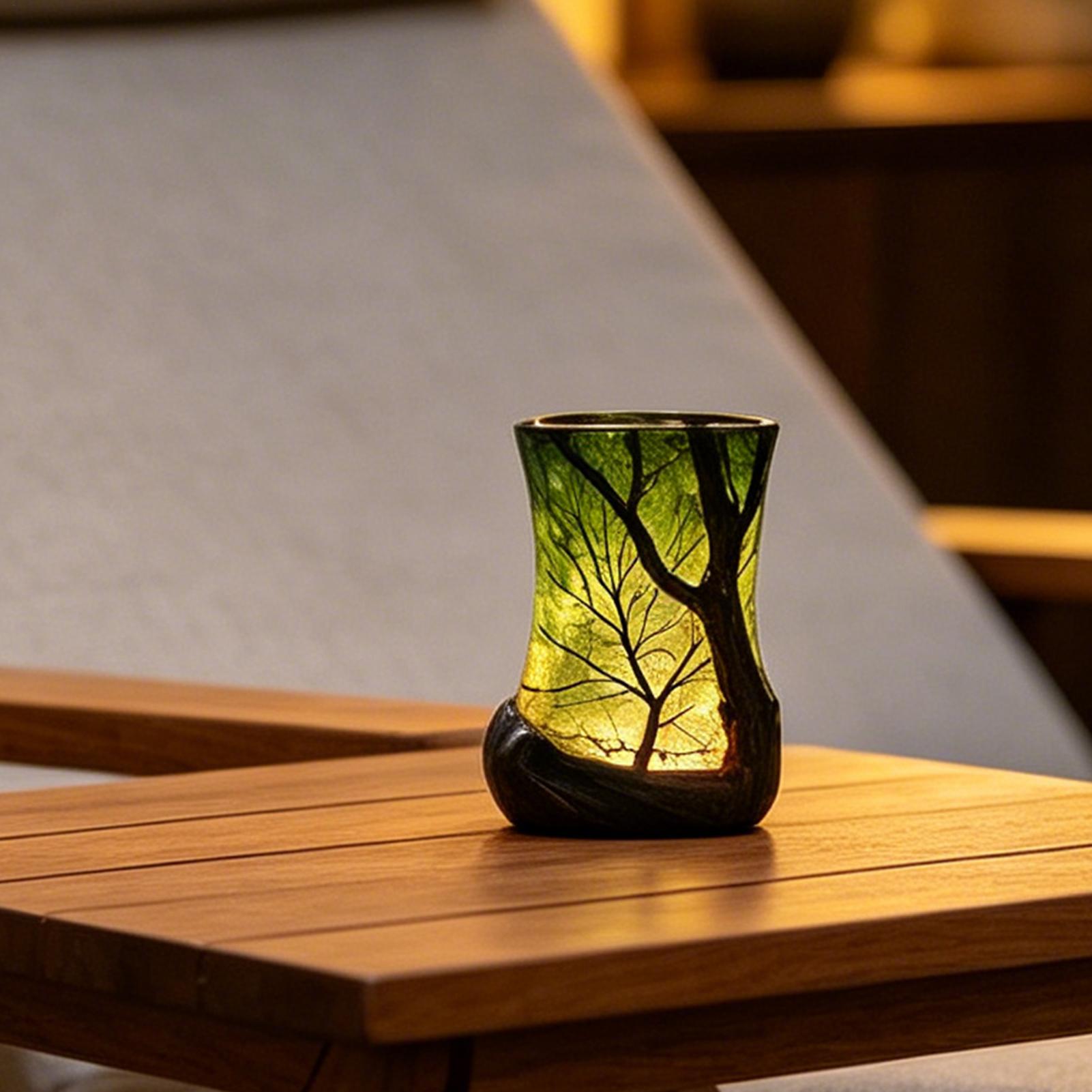 مصباح طاولة جانبي على شكل غابة - مراجعة Lighting Decor For Room وسعره