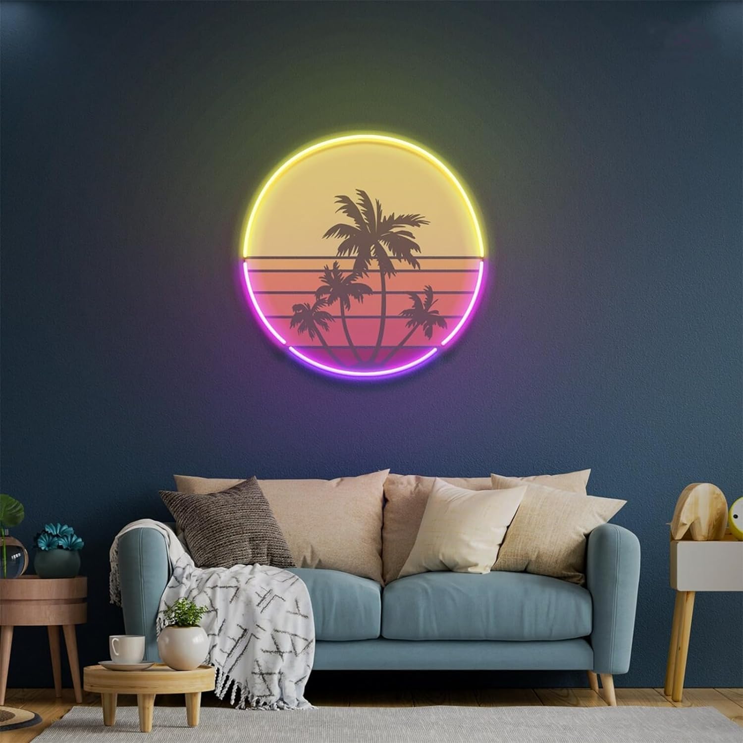 ضوء نيون غروب الشمس مناسب لتزي - مراجعة Wall Decor Lighting Tree وسعره