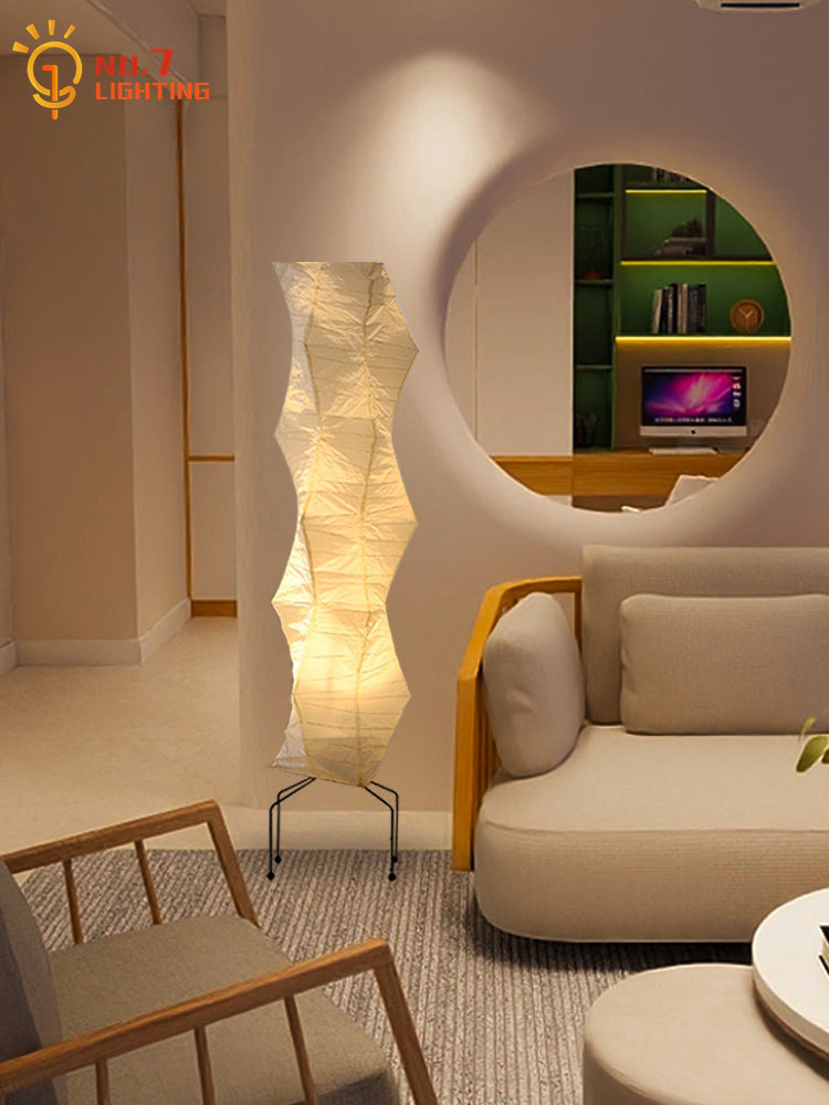 Wabi-sabi Akari Noguchi Yong م - مراجعة Floor Lamp Tripod وسعره