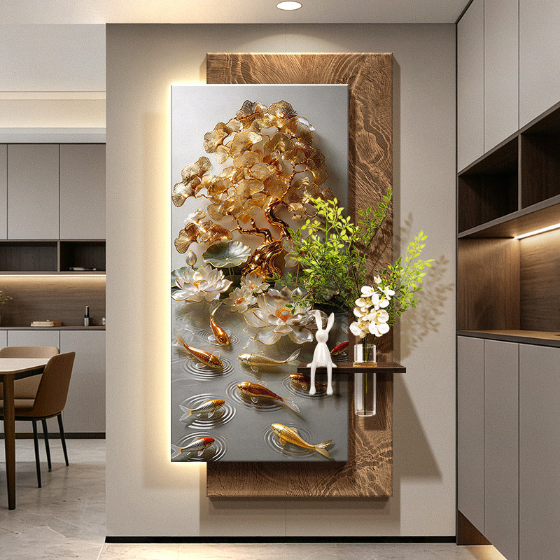 لوحة جدارية معلقة لتزيين المدخ - مراجعة Wall Decor Lighting Tree وسعره