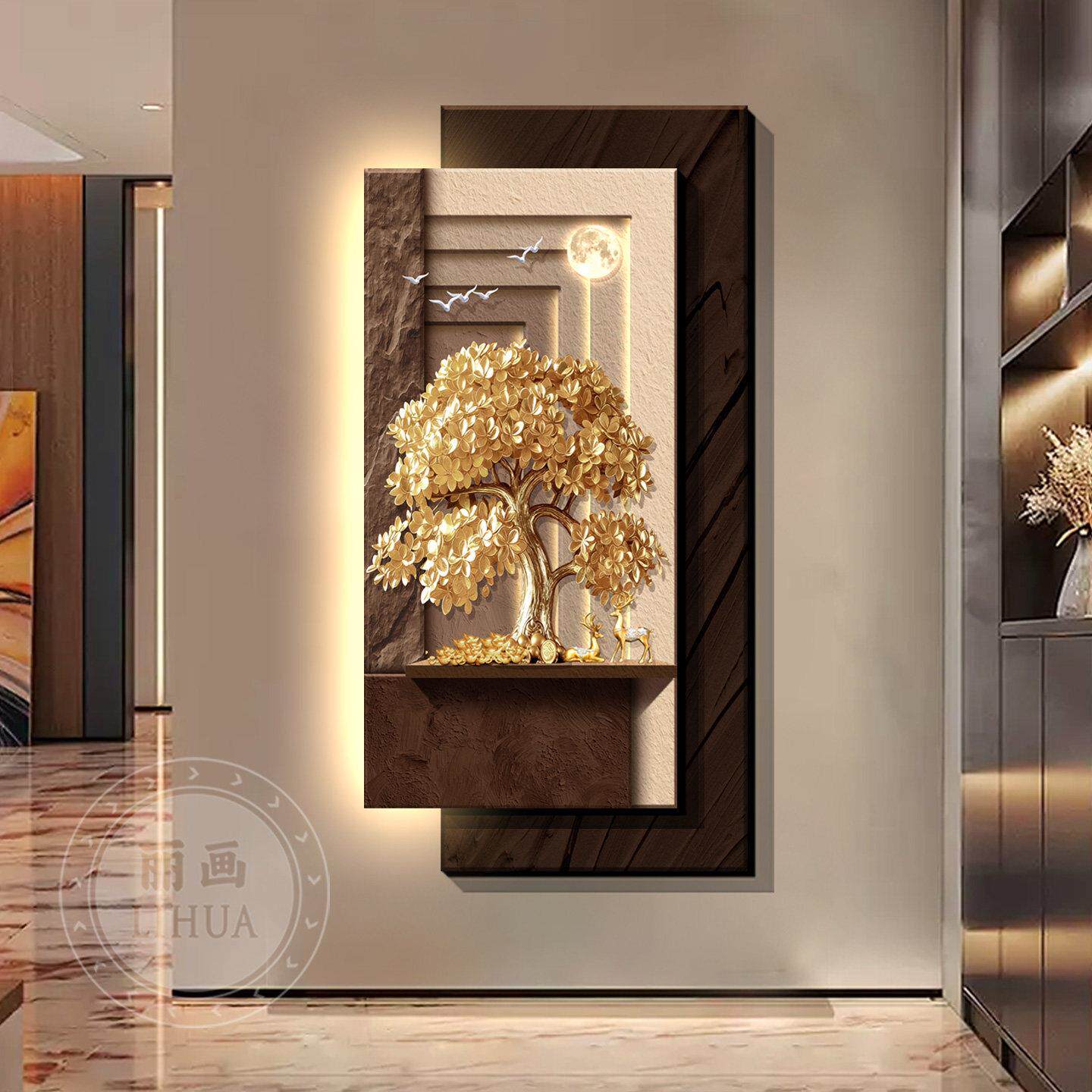 لوحات زخرفية عند المدخل، وأشجا - مراجعة Wall Decor Lighting Tree وسعره