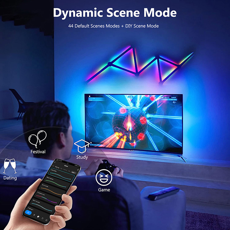 مصباح حائط RGB ذكي، شريط إضاءة - مراجعة Lighting Decor For Room وسعره