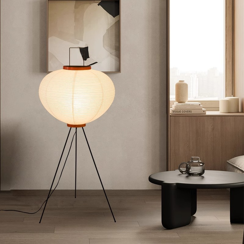 اليابانية Noguchi Akari الأرز  - مراجعة Floor Lamp Tripod وسعره