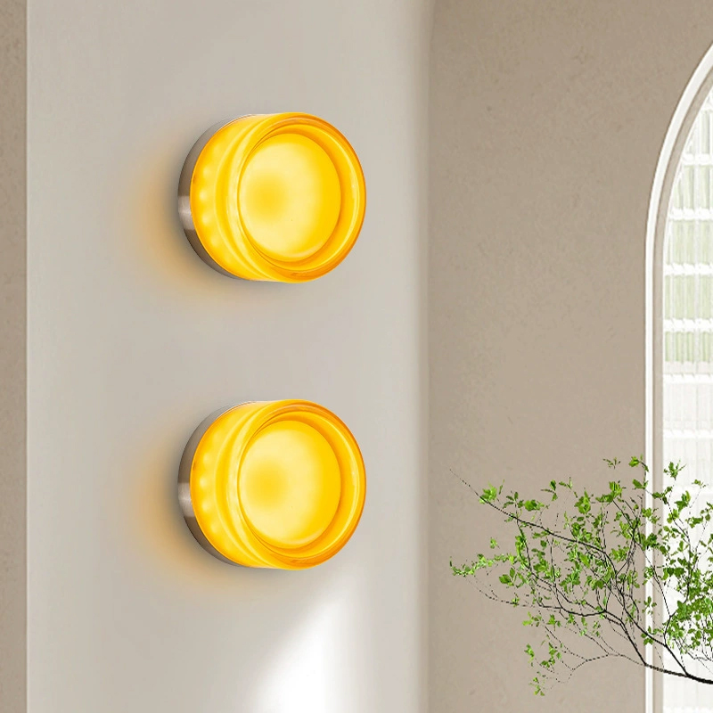 مصابيح جدارية زجاجية دائرية حد - مراجعة Foyer Lighting Wall Decor وسعره