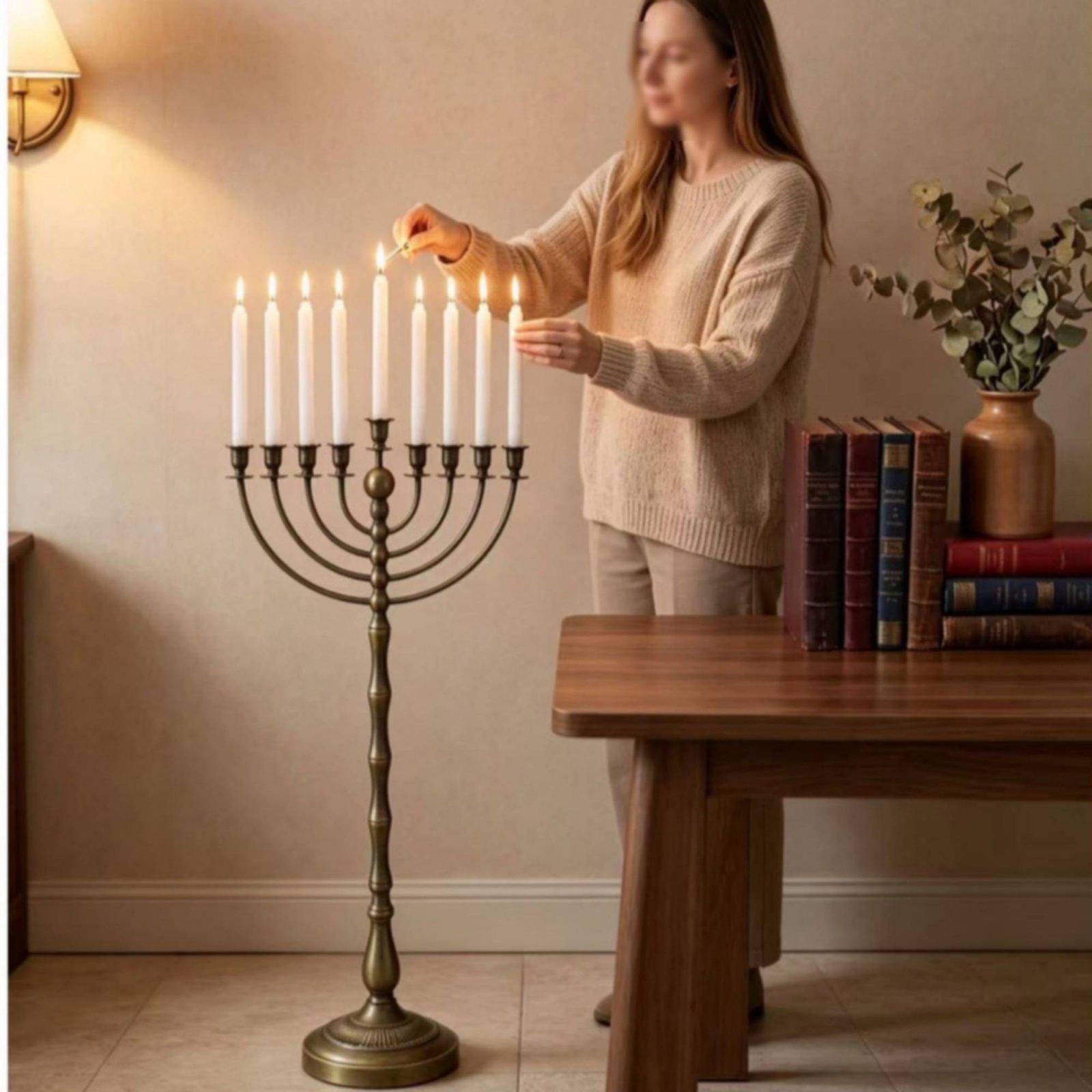 حامل مينورا برونزي عتيق، هيكل  - مراجعة Elegant Decor & Lighting Llc وسعره