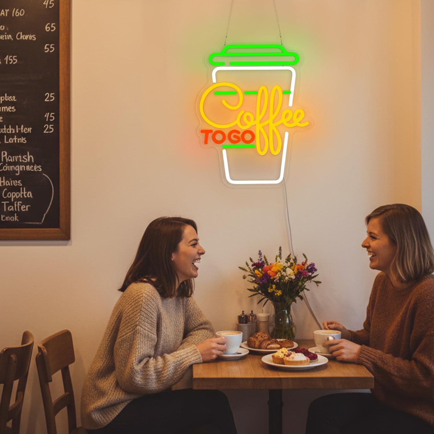 لافتة نيون للقهوة بإضاءة LED ق - مراجعة Restaurant Lighting Decoration وسعره