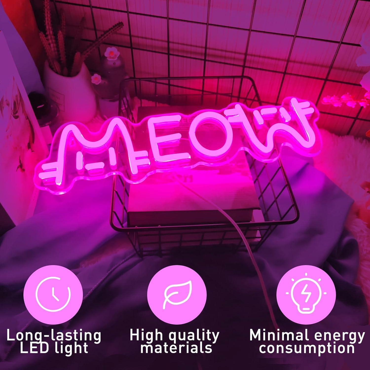 لافتة نيون على شكل قطة تعمل با - مراجعة Restaurant Lighting Decoration وسعره