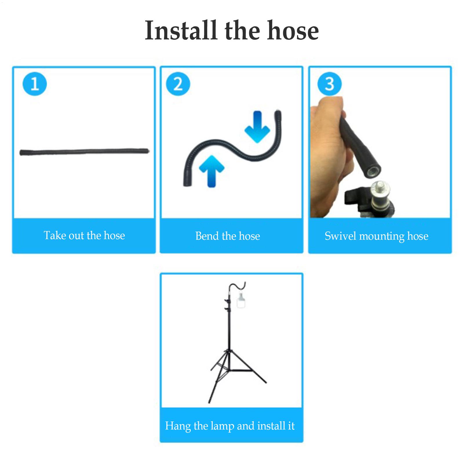حامل مصباح تخييم قابل للطي بطو - مراجعة Floor Lamp Tripod وسعره