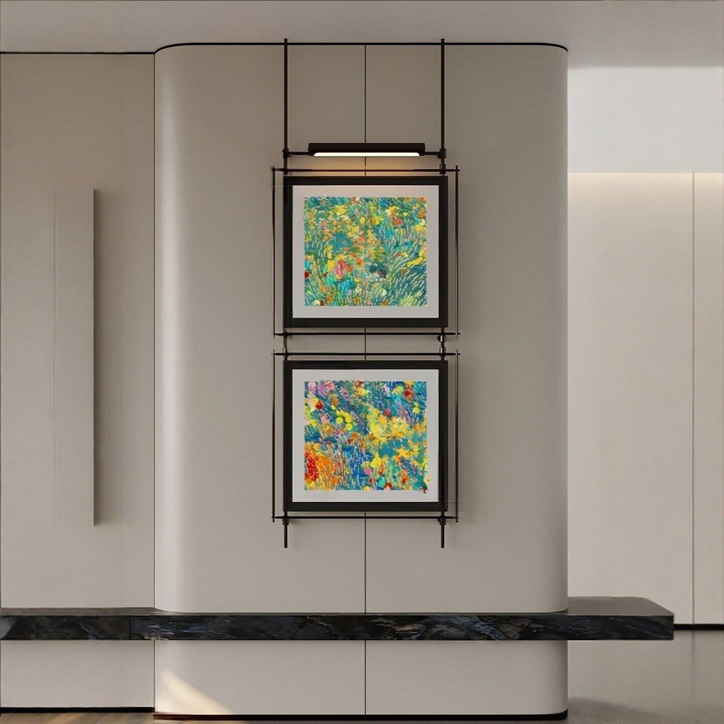 لوحة ديكور معدنية معلقة بإضاءة - مراجعة Foyer Lighting Wall Decor وسعره