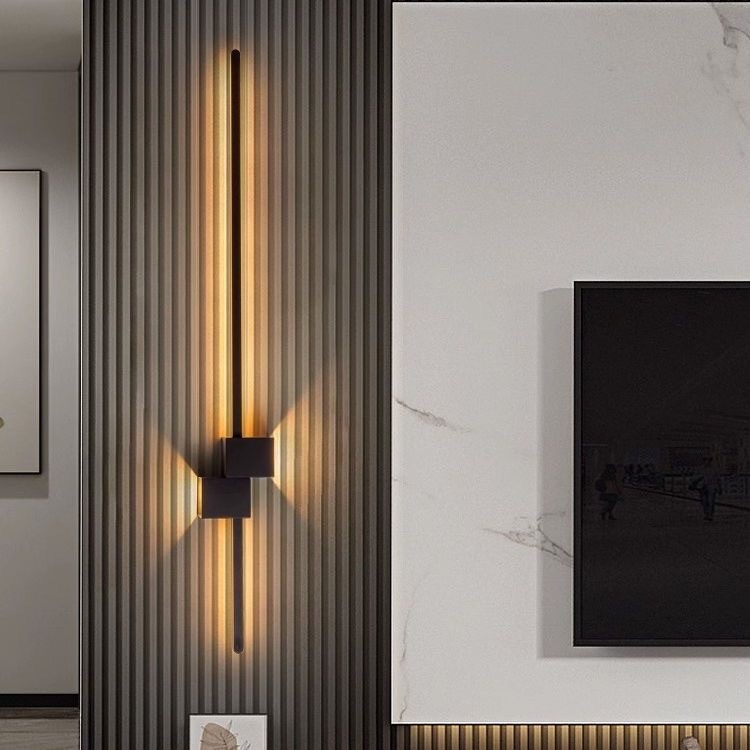 إضاءة جدارية حديثة سوداء طويلة - مراجعة Foyer Lighting Wall Decor وسعره