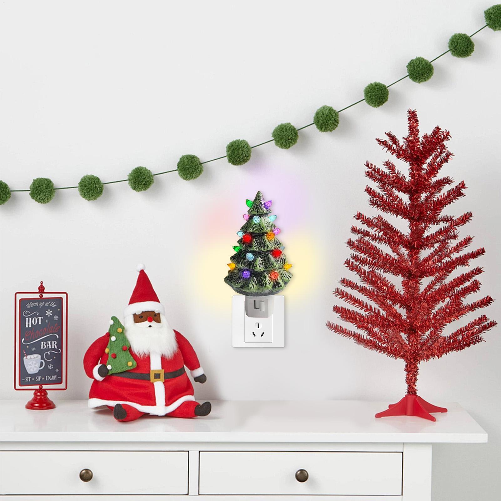 شجرة عيد الميلاد ضوء الليل الر - مراجعة Wall Decor Lighting Tree وسعره
