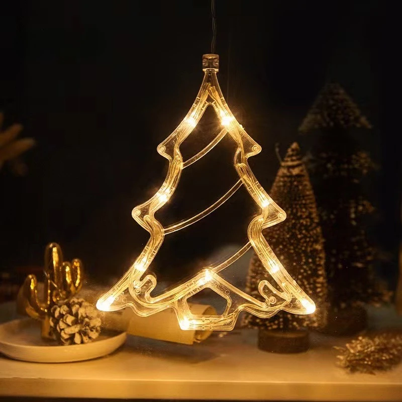 1-20 قطعة LED عيد الميلاد شفط  - مراجعة Wall Decor Lighting Tree وسعره
