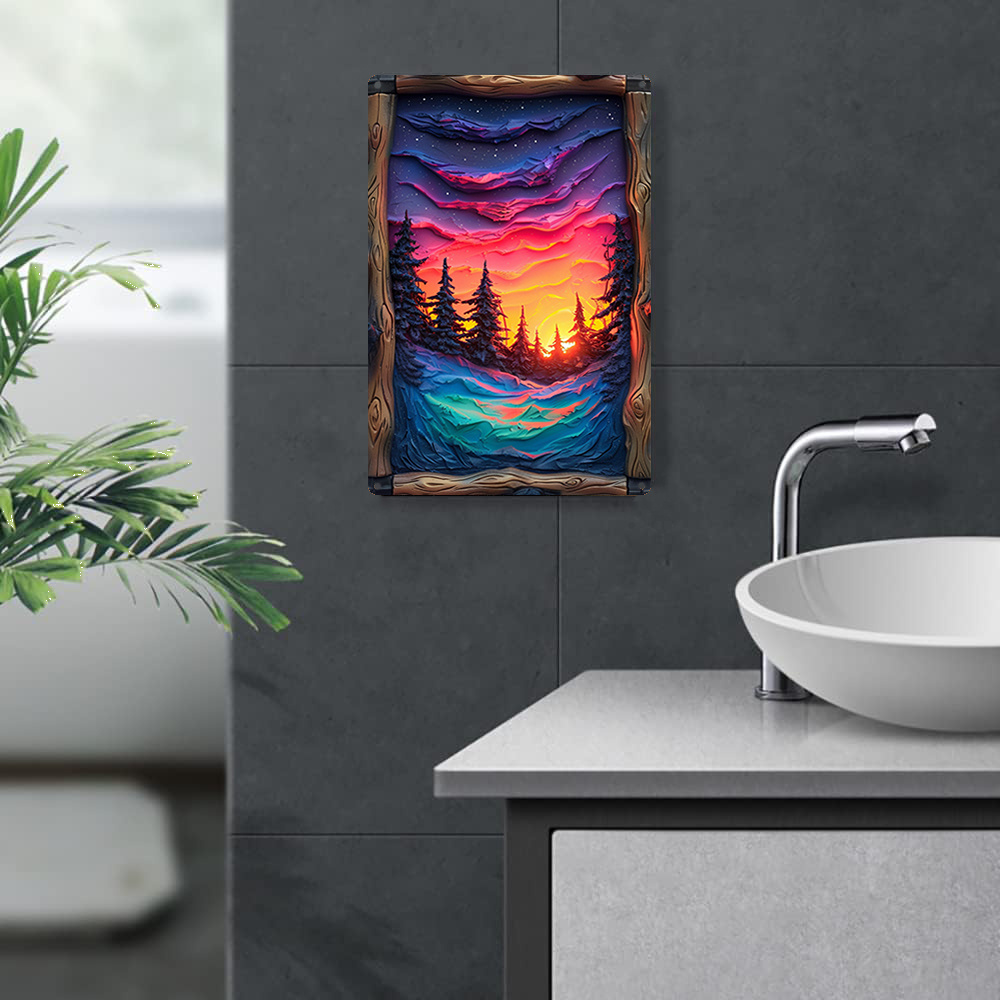 قطعة فنية من الأضواء الشمالية، - مراجعة Bathroom Lighting Decor Ideas وسعره