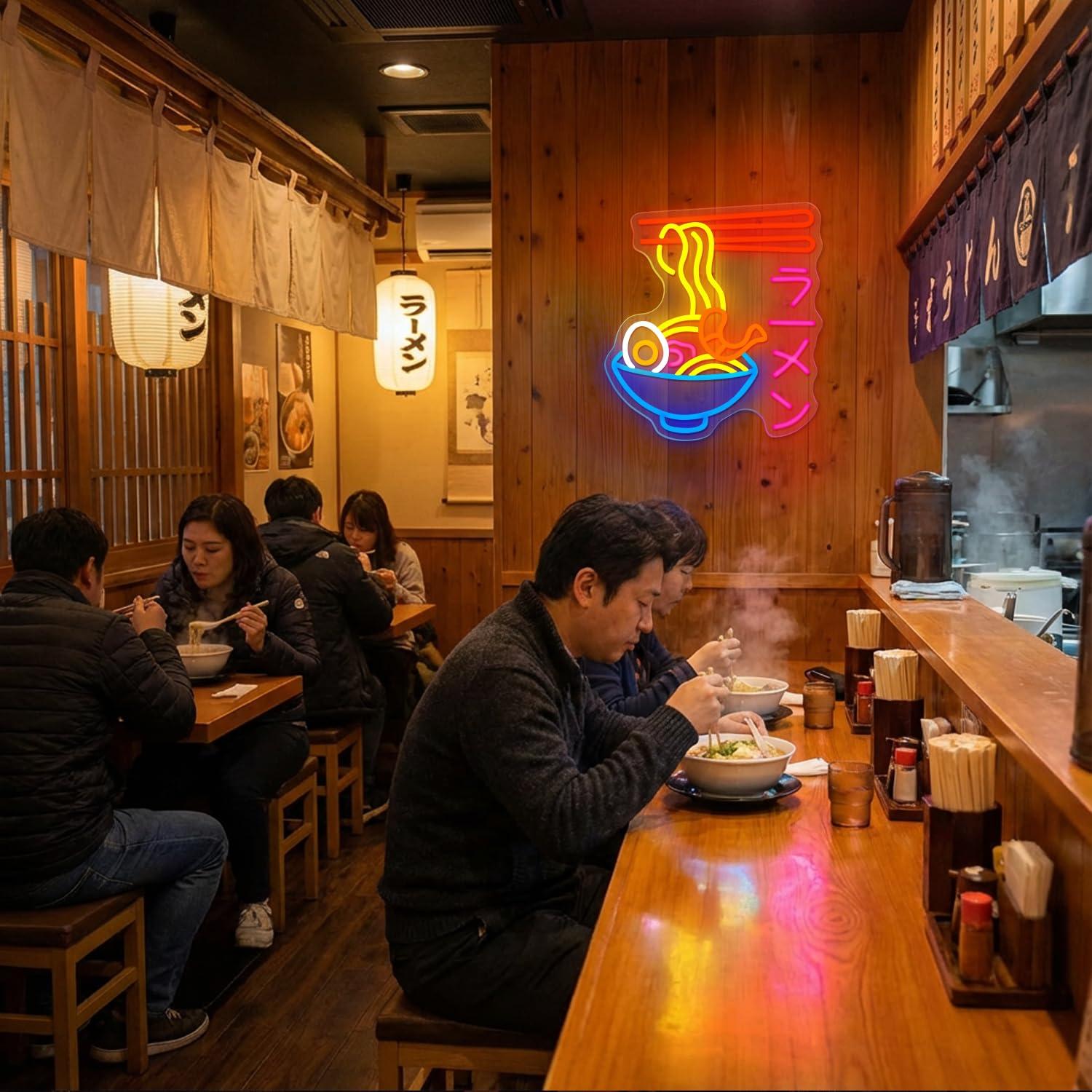 لافتة نيون LED على شكل وعاء را - مراجعة Restaurant Lighting Decoration وسعره
