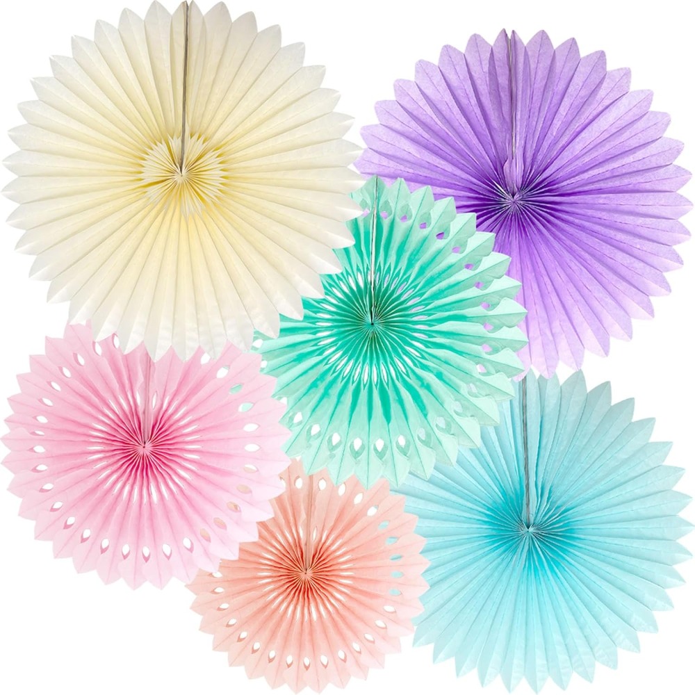 مراوح ورقية بألوان قوس قزح من  - مراجعة Decor Lighting Fans وسعره