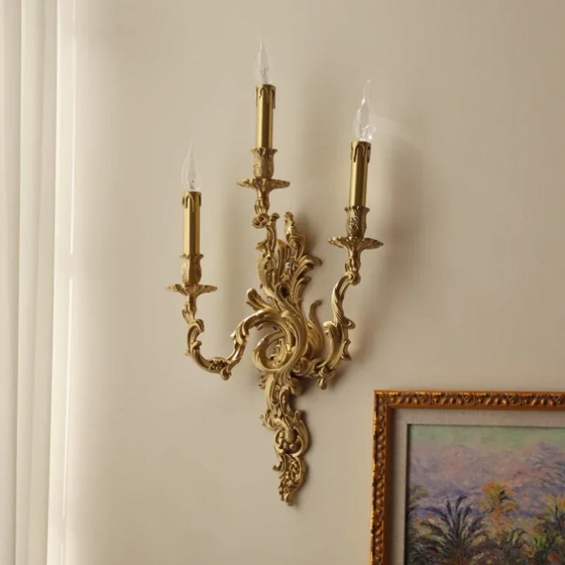 مصابيح جدارية نحاسية بتصميم نو - مراجعة Foyer Lighting Wall Decor وسعره