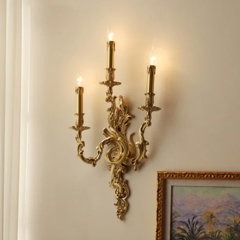 مصابيح جدارية نحاسية بتصميم نو - مراجعة Foyer Lighting Wall Decor وسعره